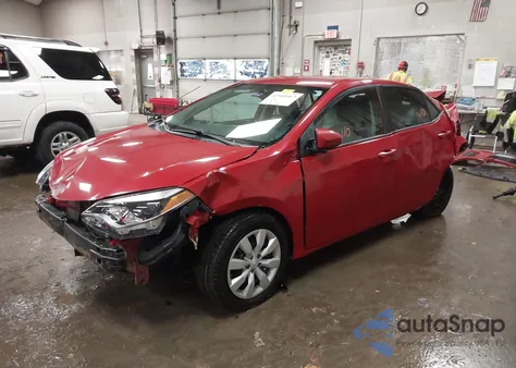 2016 Toyota Corolla Le z USA, uszkodzony, nr VIN 2T1BURHE7GC622886